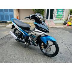 Tem Rời Dán Xe Exciter 135 2011 Mẫu LC 2017 Xanh Bạc Đen Cực Đẹp, Hàng 3 Lớp Chất Lượng Cao Quyen Decal