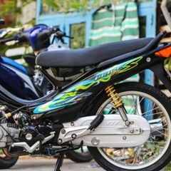 tem rời wave nhỏ xanh ngọc đen mẫu chế đẹp , tem 3 lớp bền màu - Decal Cao Cấp Nhất