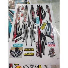 Tem Lửa Yamaha Mio 110 Đời Đầu  - Decal In Chất Lượng