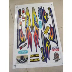 Tem Lửa Yamaha Mio 110 Đời Đầu  - Decal In Chất Lượng