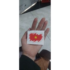 Tem logo LÁ CỜ trang trí mọi nơi