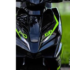 [Siêu Sale] TEM RỜI mẫu ADN Special xanh lá xám cho AirBlade đen - tem in sắc nét không bay màu Quyen Decal