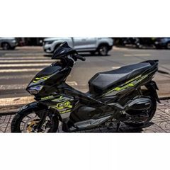 Tem Chế Rời AB 2016 Dán Xe Đen Phối Xanh Chuối Non  - Decal In Chất Lượng