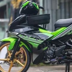 [FreeShip] [Ảnh thật] Tem rời MX King Xanh lá cho Exciter 150 đen - tem cao cấp không bay màu Quyen Decal