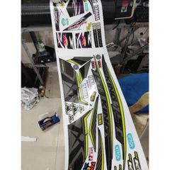 Tem Rời Mxking Xám Đen Phối Xanh Dạ Quang  - Decal In Chất Lượng