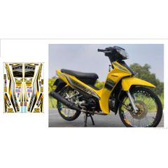 Tem Wave Blade 110 Dán Xe Vàng - Tem Chuẩn Cao Cấp  - Decal In Chất Lượng
