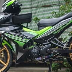 [FreeShip] [Ảnh thật] Tem rời MX King Xanh lá cho Exciter 150 đen - tem cao cấp không bay màu Quyen Decal