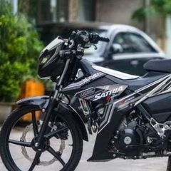 [FreeShip] TEM RỜI mẫu sọc trắng đen cho Satria F150 - mẫu mới siêu hot 2023 Quyen Decal