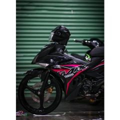 tem rời exciter 150 mx đen hồng đẹp đơn giản  2023 , tem 3 lớp không phai màu - Decal Cao Cấp Nhất
