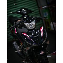 tem rời exciter 150 mx đen hồng đẹp đơn giản  2023 , tem 3 lớp không phai màu - Decal Cao Cấp Nhất