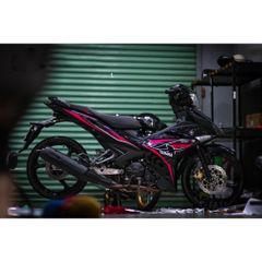 tem rời exciter 150 mx đen hồng đẹp đơn giản  2023 , tem 3 lớp không phai màu - Decal Cao Cấp Nhất