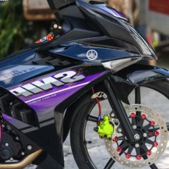 Tem Rời Dán Xe Exciter 150  Mẫu Tím Đen Trắng Cực Chất, Hàng 3 Lớp Chất Lượng Cao Không Bay Màu Quyen Decal