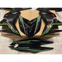 Tem Rời Exciter Mx King Đen Phối Xanh Lá - Tem Mới 2022  - Decal In Chất Lượng