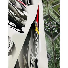 Tem Rời Dán Xe Exciter 2009 Mẫu MX Lửa Trắng Đen Cực Đẹp, Hàng 3 Lớp Chất Lượng Cao Quyen Decal