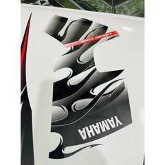 Tem Rời Dán Xe Exciter 2009 Mẫu MX Lửa Trắng Đen Cực Đẹp, Hàng 3 Lớp Chất Lượng Cao Quyen Decal