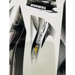 Tem Rời Dán Xe Exciter 2009 Mẫu MX Lửa Trắng Đen Cực Đẹp, Hàng 3 Lớp Chất Lượng Cao Quyen Decal