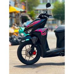 Tem rời Vario 2018 mẫu lửa hồng xe đen, in sắc nét, 3 lớp không phai màu CM00150 1 2