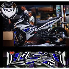 tem rời exciter 150 mẫu zin 2021 xe trắng phối nhiều màu