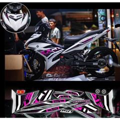 tem rời exciter 150 mẫu zin 2021 xe trắng phối nhiều màu
