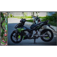 TEM DÁN RSX XE WINNER X MÀU ĐEN - Decal Cao Cấp Nhất