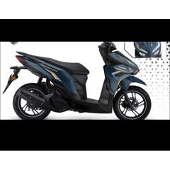Tem Vario 125 Chỉ Vàng dán xe Xanh xi măng