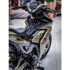 tem rời exciter 155 vàng đồng đen cover chuẩn 2023 , tem 3 lớp bền màu - Decal Cao Cấp Nhất