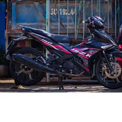 [FreeShip] Tem rời Y15ZR hồng nổi bật cho Exciter 150 đen - tem cao cấp không bay màu Quyen Decal