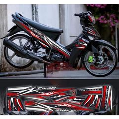 tem rời  sirius hoa văn mới full đen phối nhiều màu