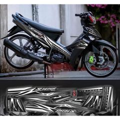 tem rời  sirius hoa văn mới full đen phối nhiều màu
