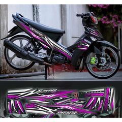tem rời  sirius hoa văn mới full đen phối nhiều màu
