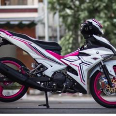 Tem Rời Xe Exciter 150 Trắng Hồng 2022  - Decal In Chất Lượng
