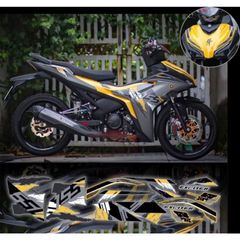 tem rời exciter 155 mẫu Zin 2021 xe bạc phối đủ màu