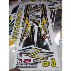 Tem Rời Yamaha Sirius 110 RC Đen - Tem Chuẩn Zin 3 Lớp  - Decal In Chất Lượng