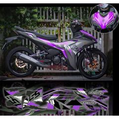 tem rời exciter 155 mẫu Zin 2021 xe bạc phối đủ màu