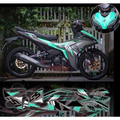 tem rời exciter 155 mẫu Zin 2021 xe bạc phối đủ màu