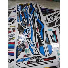 Tem Rời Ex 150 Y15ZR Xanh Đen 2022  - Decal In Chất Lượng
