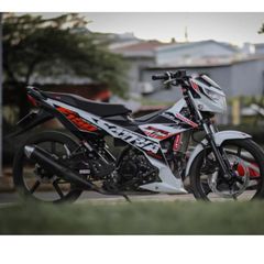 Tem rời Satria cam đen cho xe trắng siêu hot 2023 Quyen Decal