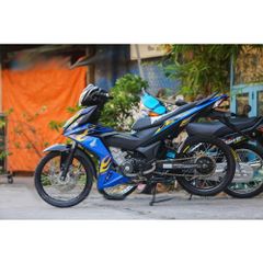 Tem rời Winner V1 hoa văn lửa xanh đen vàng, in sắc nét, 3 lớp không phai màu CM00123 1 2