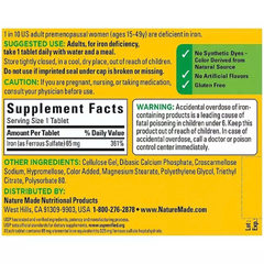 Viên Uống Bổ Sung Sắt Nature Made Iron 65Mg - Hũ 365 Viên Tăng Cường Sức Khỏe, Hỗ Trợ Thiếu Máu, Duy Trì Năng Lượng 638536