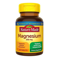 Viên Uống Bổ Sung Magie Nature Made 250 Mg Hộp 100 Viên - Hỗ Trợ Sức Khỏe, Cải Thiện Chức Năng Thần Kinh Từ Mỹ 638539