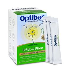 Men Vi Sinh Optibac Bifido Fibre - Hỗ Trợ Giảm Táo Bón Và Cung Cấp Chất Xơ Đường Ruột - Hộp 30 Gói Cho Người Lớn