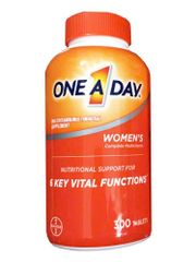Vitamin Tổng Hợp One A Day Women's Formula 300 Viên - Hỗ Trợ Sức Khỏe Phụ Nữ Dưới 50 Tuổi, Bổ Sung 23 Vitamin và Khoáng Chất Chính Hãng Mỹ 638555