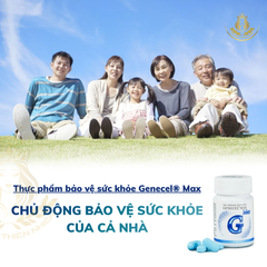 Chính hãng. Genecel Max Tăng miễn dịch & đề kháng. Bảo vệ sức khỏe chủ động. Chống oxy hóa. Trẻ hóa (Hộp 30 viên)