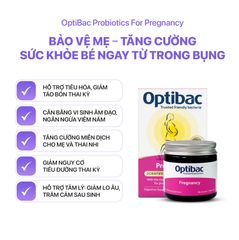 Men vi sinh Optibac Probiotics For pregnancy UK cho mẹ bầu và sau sinh - 30 Viên