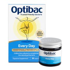 Viên uống men vi sinh Optibac Probiotics Every Day hỗ trợ tiêu hóa, bảo vệ sức khỏe đường ruột