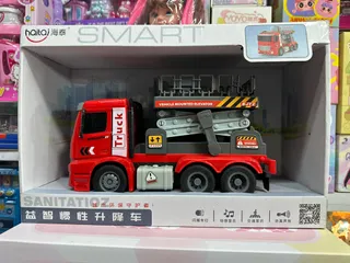 Xe Thang Nâng Mô Hình, Xe Chạy Bằng Đà, Xe Công Trình Xe Nâng Có Đèn Nhạc 9806 giao màu ngẫu nhiên