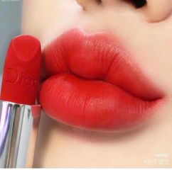 Son Dior Rouge Velvet 999 Full Size – Màu Đỏ Huyền Thoại Sang Trọng