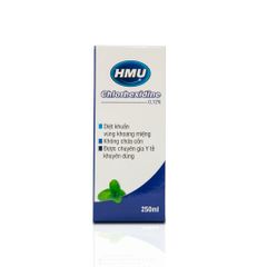 Nước Súc Miệng Diệt Khuẩn Sát Khuẩn Họng HMU Chlorhexidine 0,12% 250ml