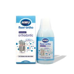 Nước Súc Miệng HMU Fluor Ortho 250ml Cho Người Chỉnh Nha Niềng Răng