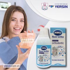 Nước Súc Miệng HMU Fluor Ortho 250ml Cho Người Chỉnh Nha Niềng Răng